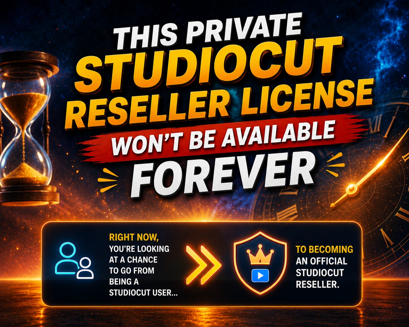 Don't wait to become a StudioCut Reseller